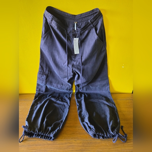 Young Fabulous & Broke (YFB)Women's Size M Blue CargoParachute Pants NEW - Picture 5 of 11